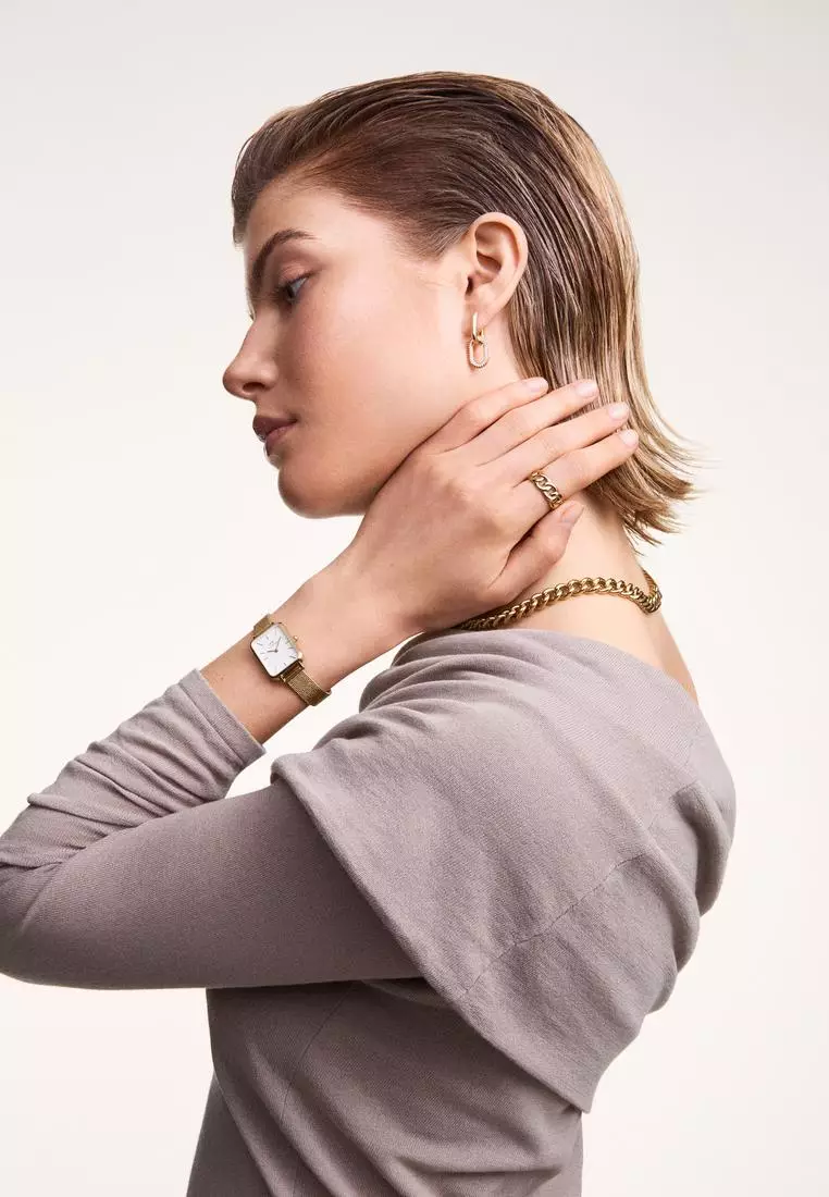 Chunky Chain Ring Gold - Unisex Ring for women and men stainless steel Ring DW Official Authentic Original