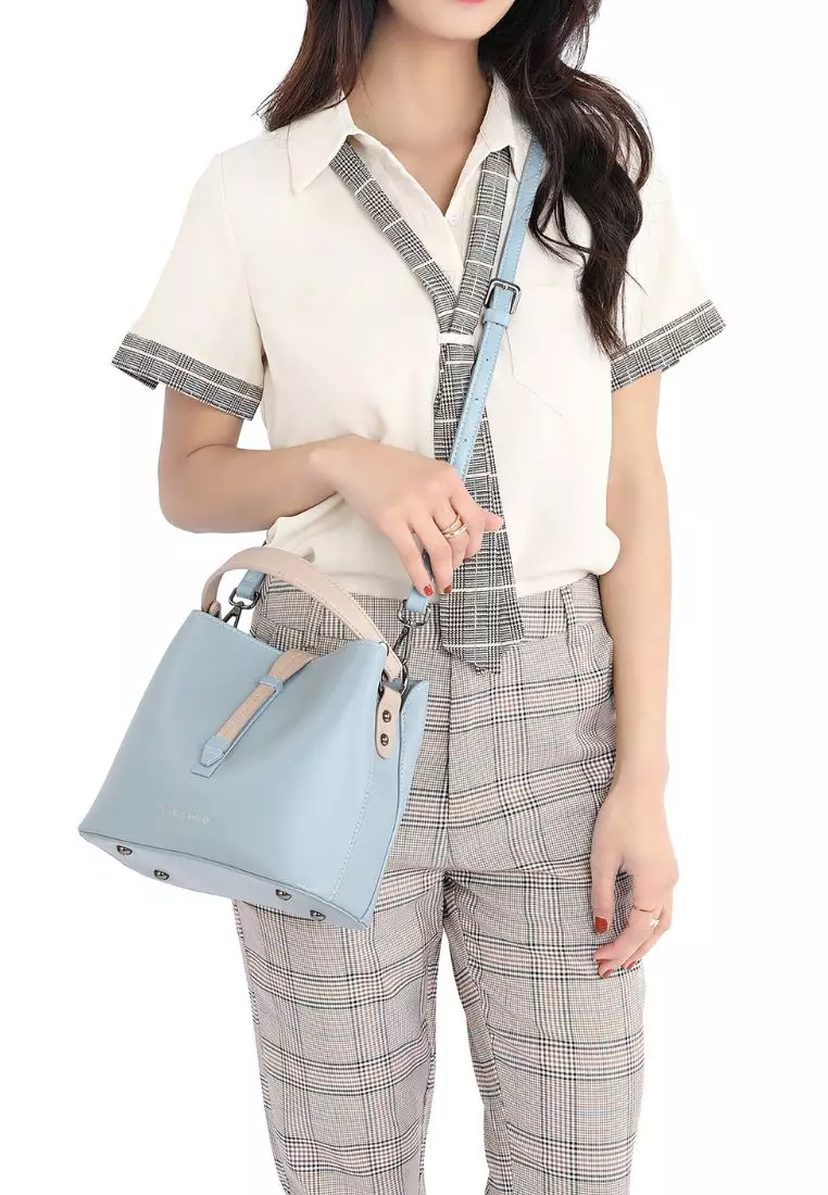 Women's Top Handle Bag / Sling Bag / Crossbody Bag - Blue