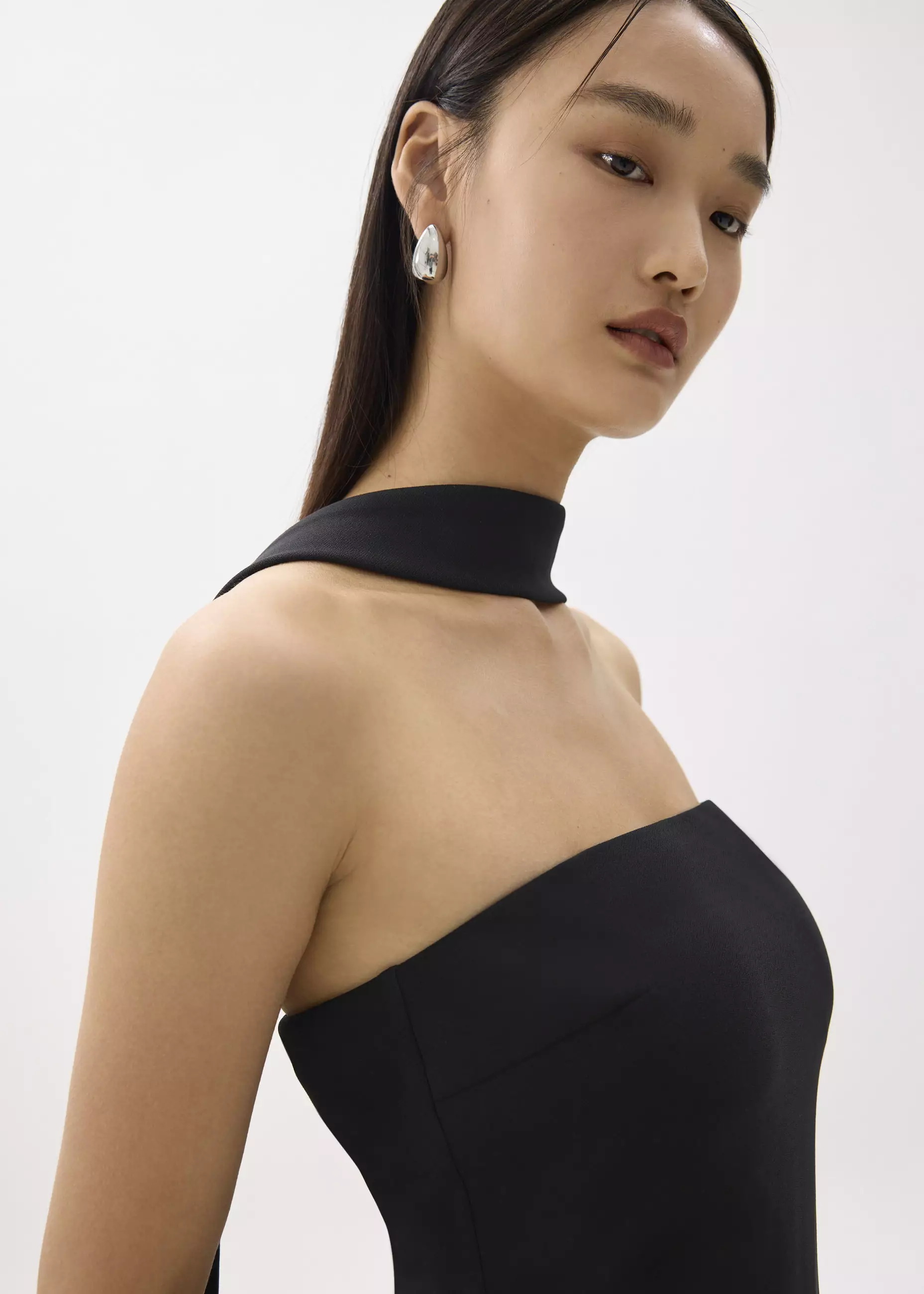 Dress Wanita - Tube Shift Mini Dress