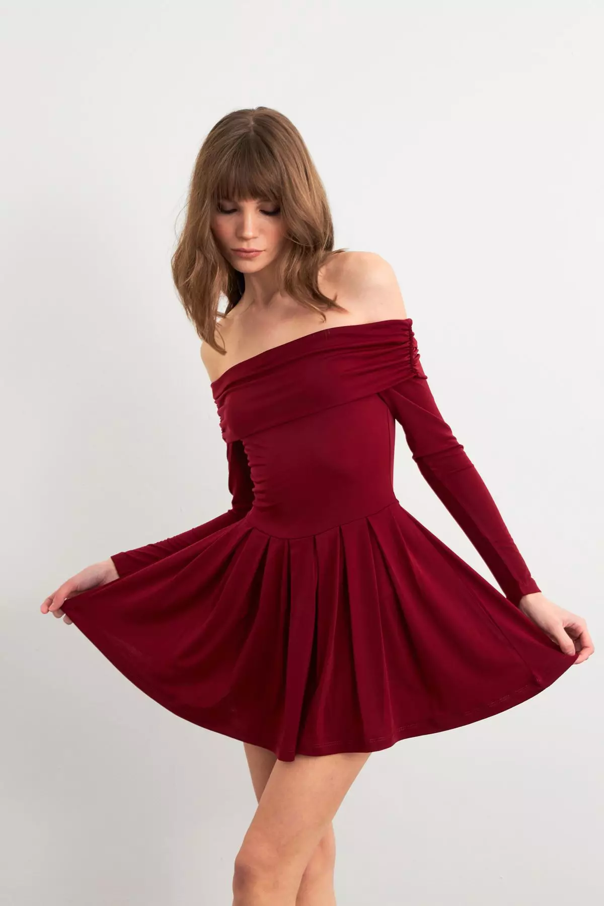 Madonna Collar Midi Dress