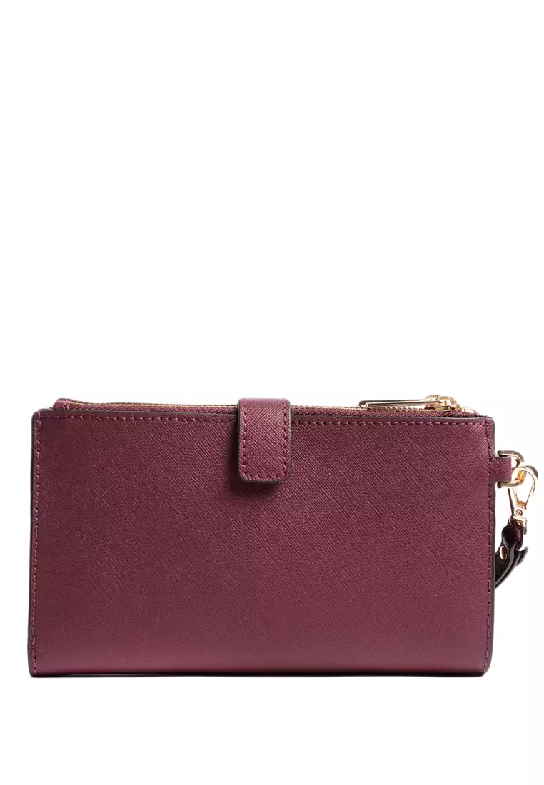 Mk double zip wristlet wallet hotsell