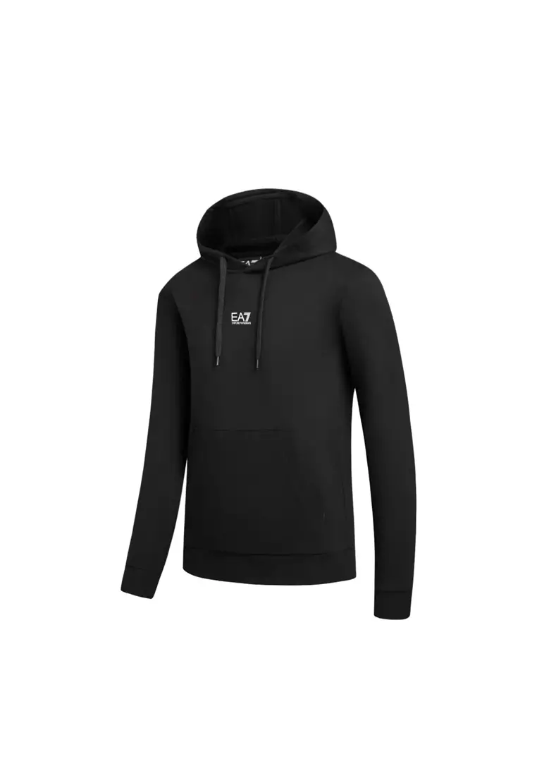 EA7 FW24 Men's Sweatshirt in Black 8NPM32 PJVRZ