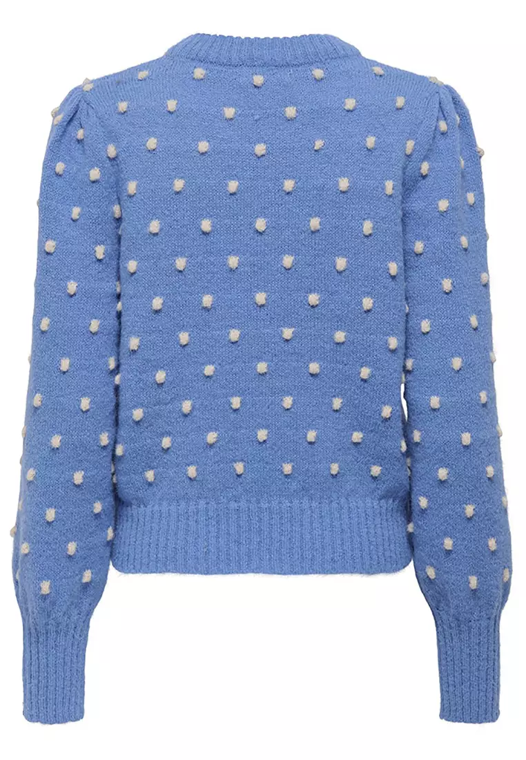 Long Sleeves Pom Poms Pullover Sweater