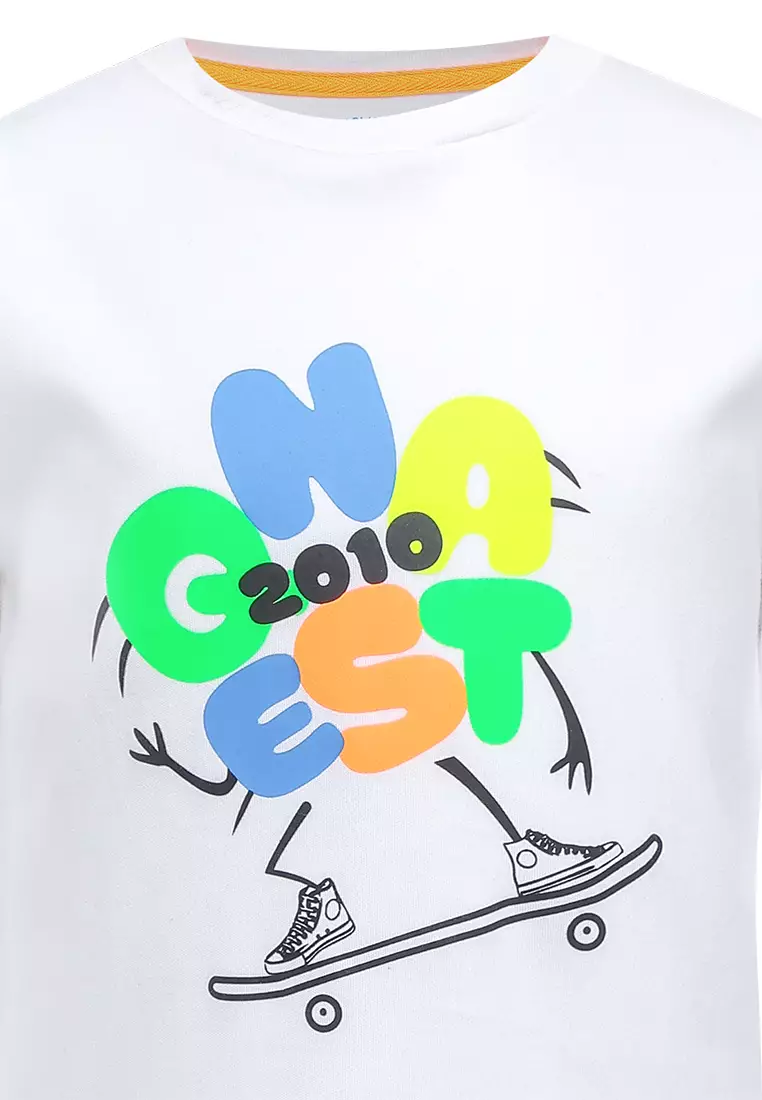 Qna Boy Pranata T-shirt Panjang Anak Putih