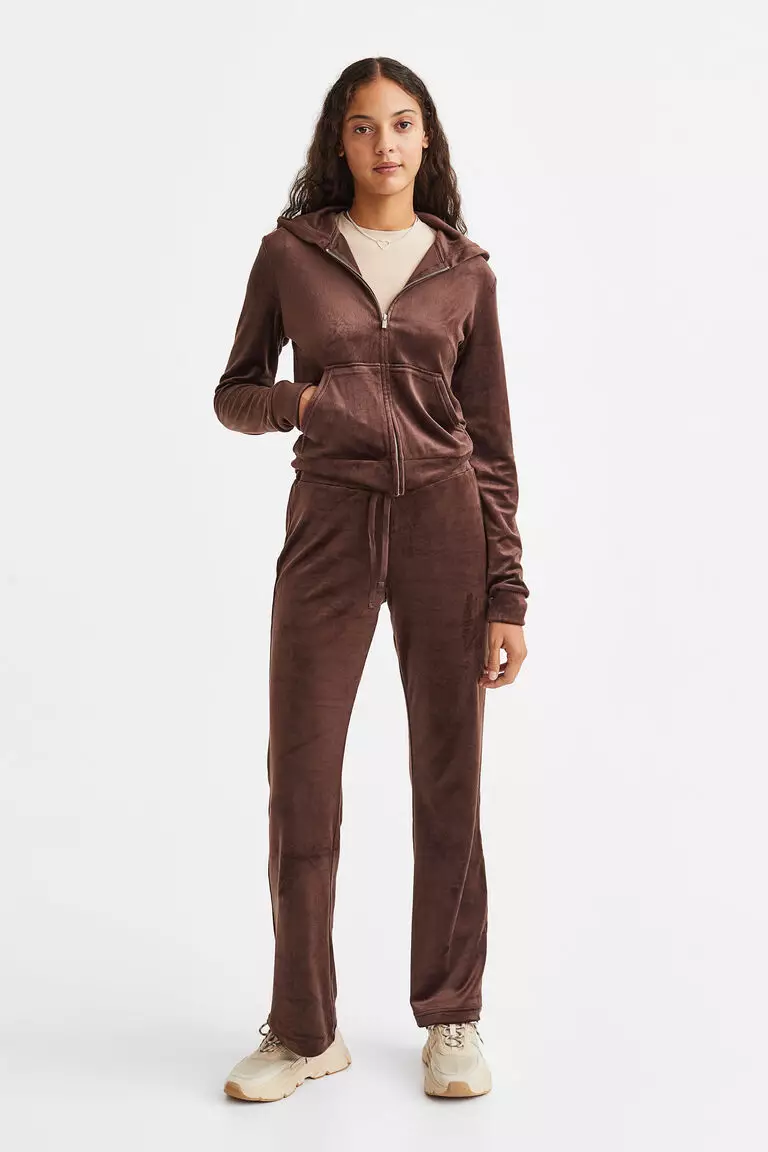 velour tracksuit h&m
