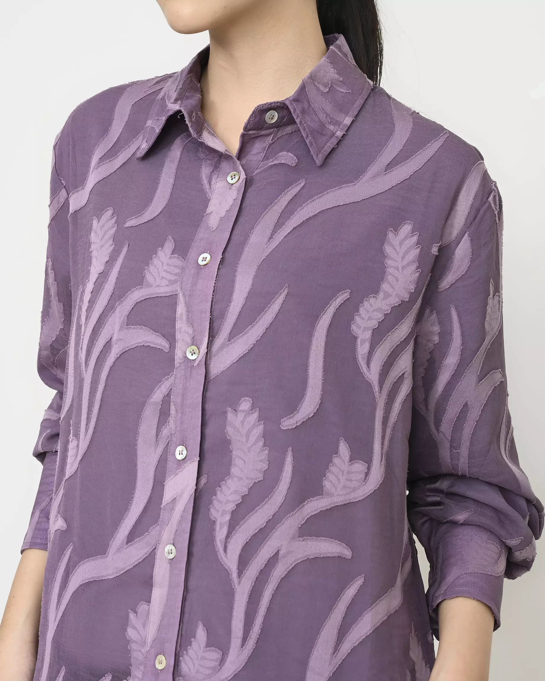 Geulis.id OLIVIA SHIRT - Purple