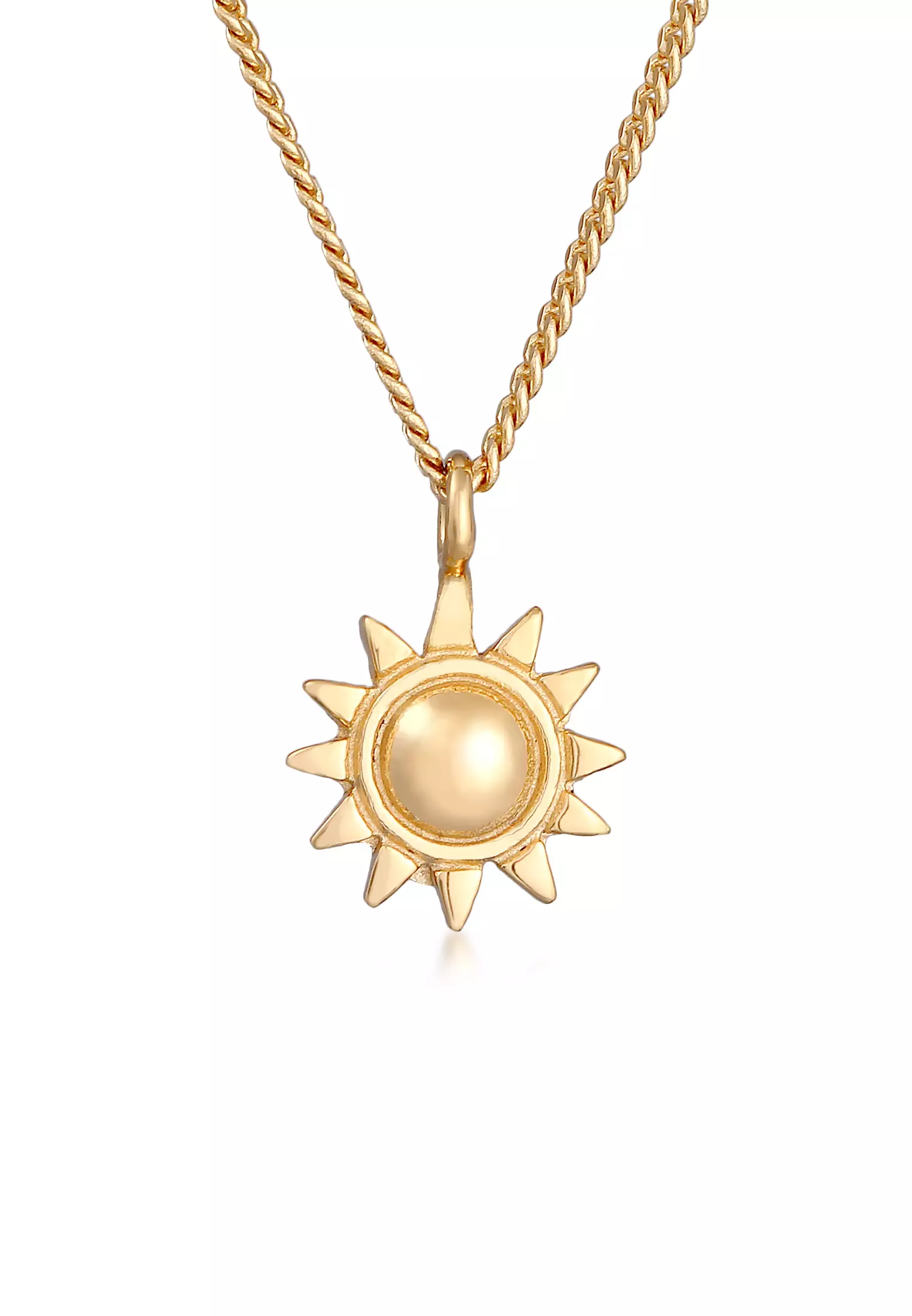 Gold sun necklace on sale pendant