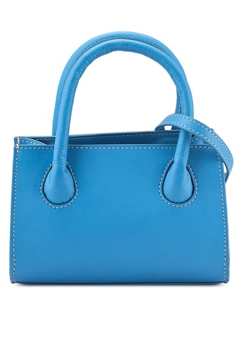 TOPSHOP blue Mini Leather Grab Bag 5B646ACFEEF9F2GS_1