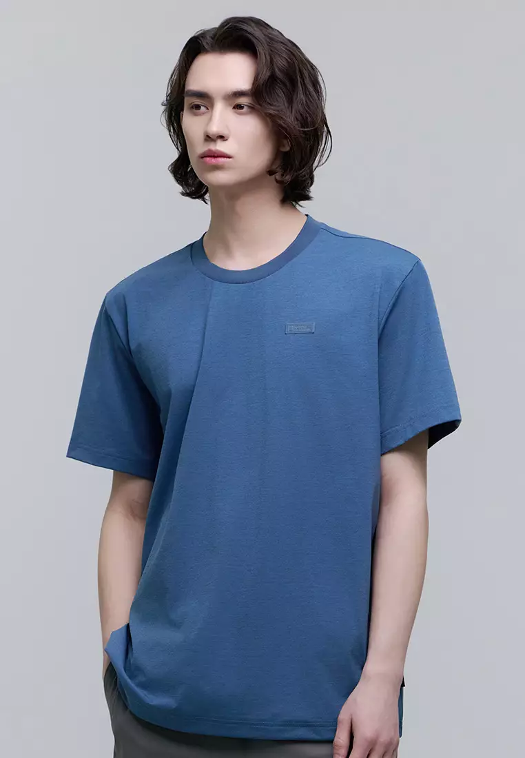 [ナショナルジオ] TORQUATUS SMALL LOGO SHORT SLEEVE T-SHIRT Unisex TORQUATUS Small LOGO Short Sleeve Tee - STORM