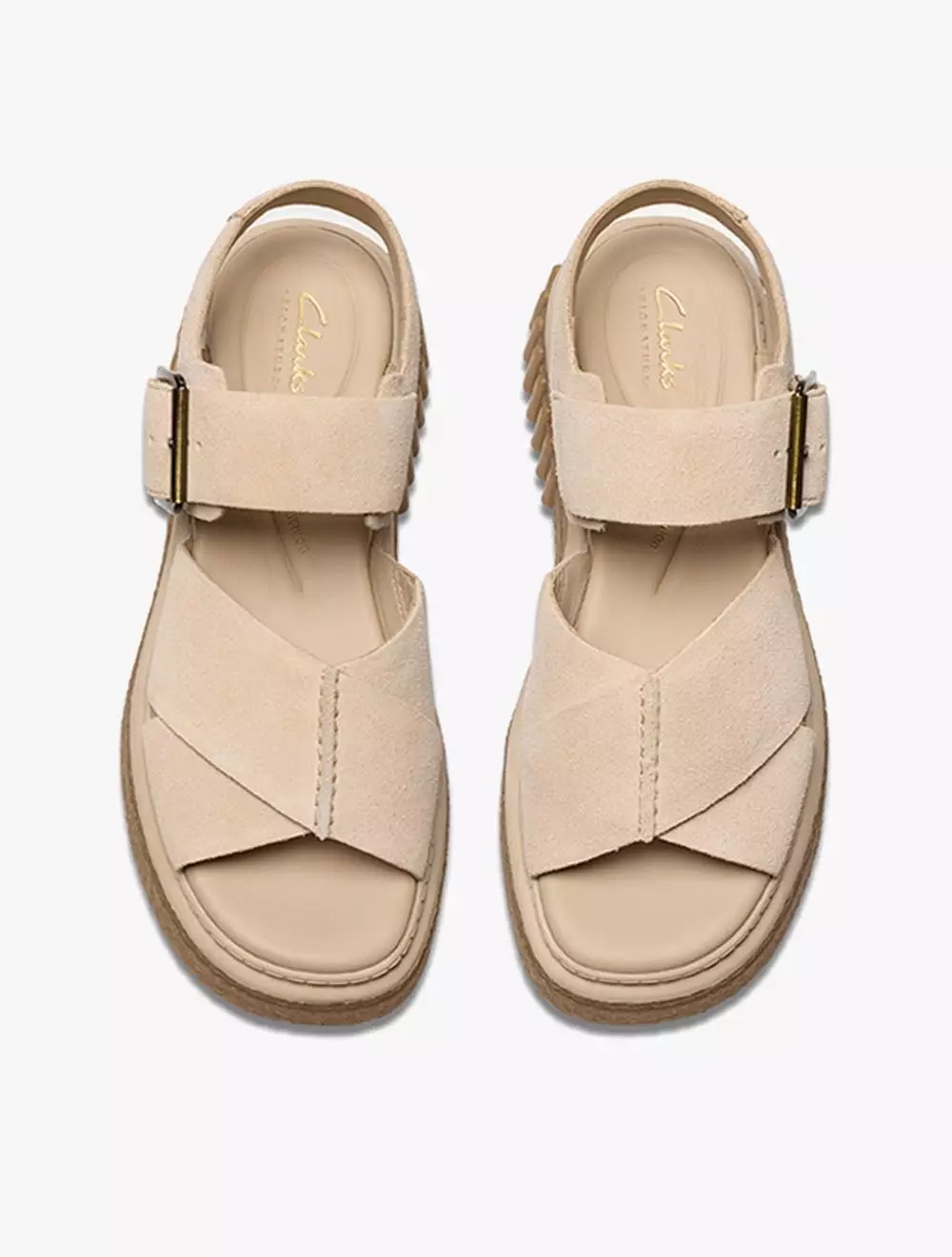 Clarks Evamar Wish Ecru Suede