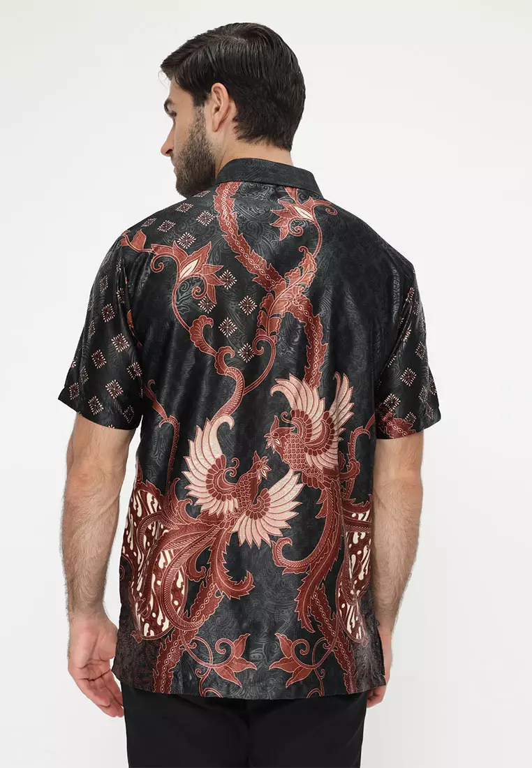 Hadinata Batik Pria Kemeja Pendek Indrayana Inaya