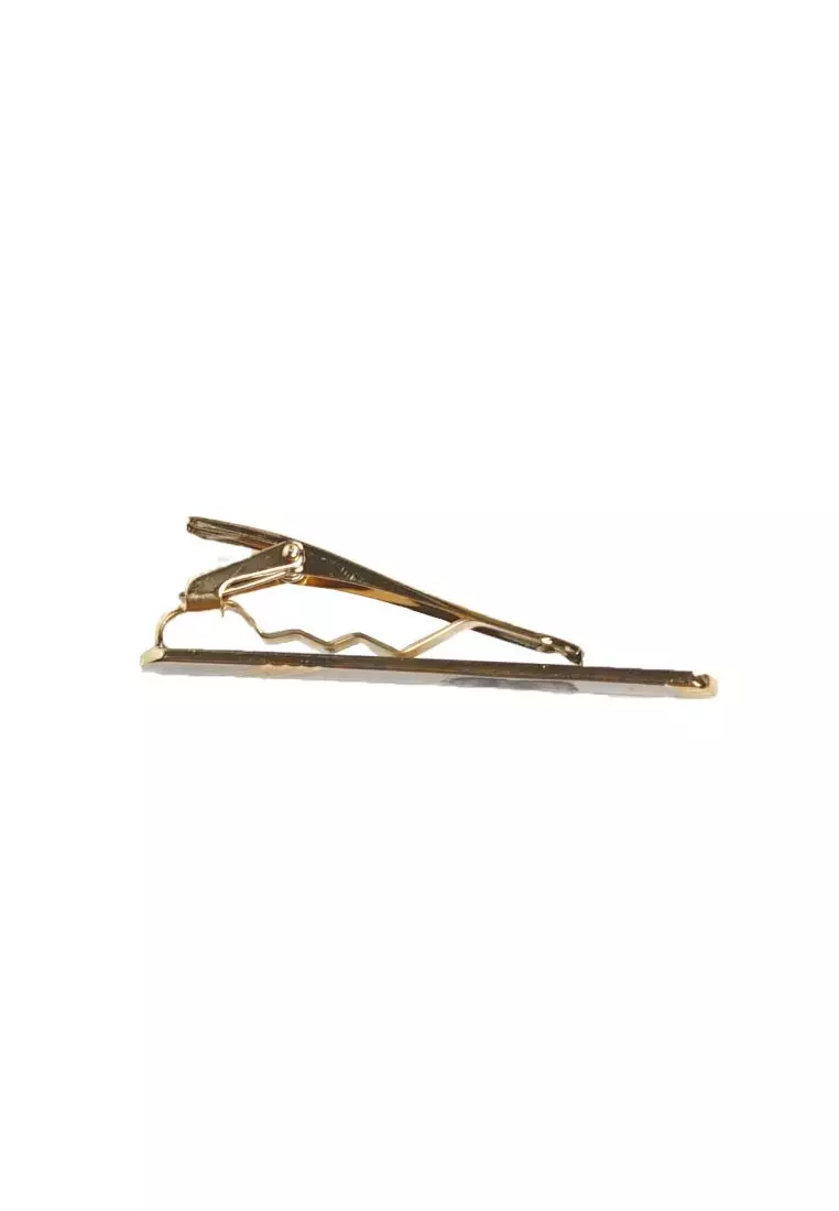 Houseofcuff Pin Tie Jepit Dasi Slim Gold A11