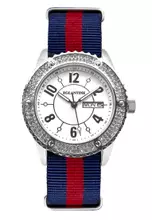 Silver, White, Blue, Red