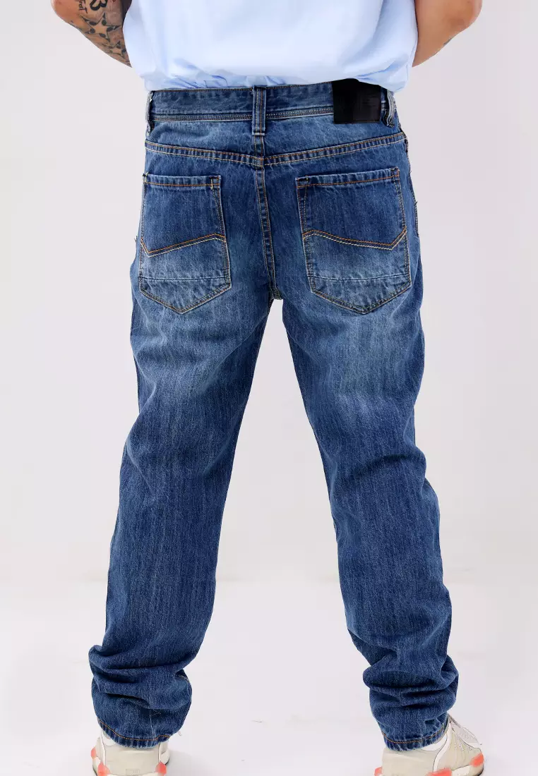 Denim Long Pants Slim Tapered