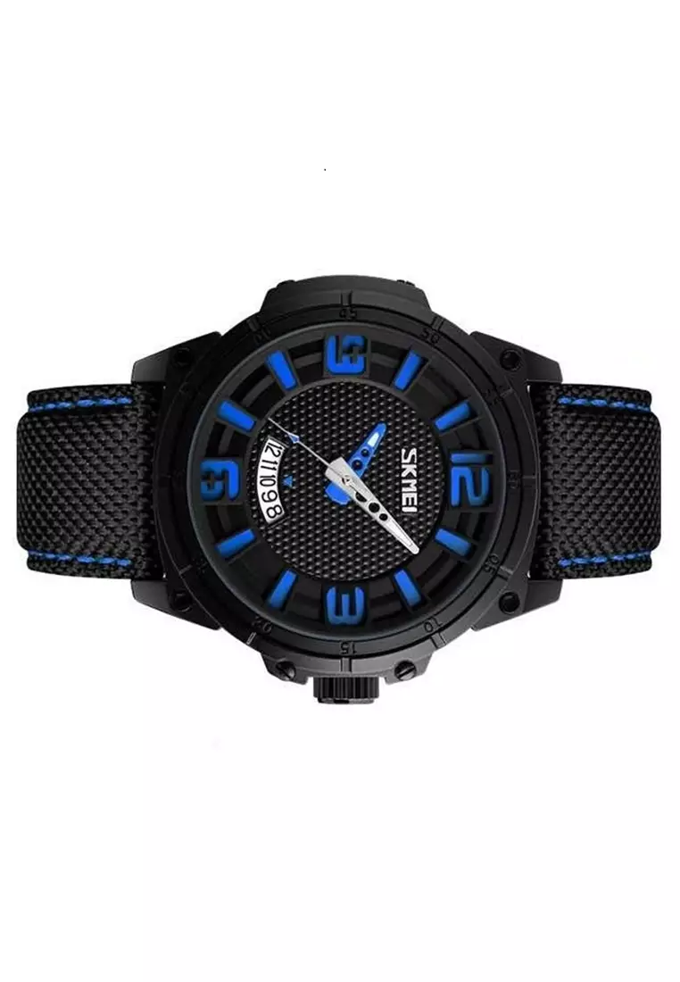 Jam Tangan Kasual Analog Design Pria Waterproof 30m Strap Tali Material PU Leather RQ08 ORIGINAL