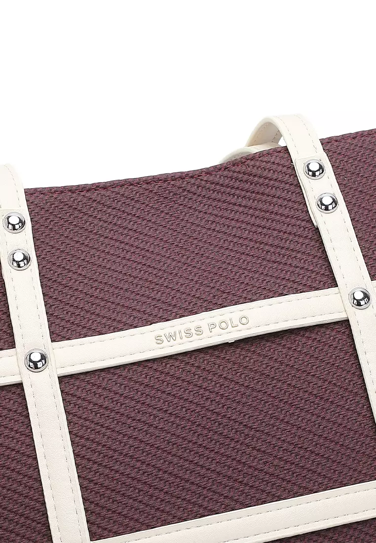 Women's Tote Bag / Shoulder Bag - Maroon