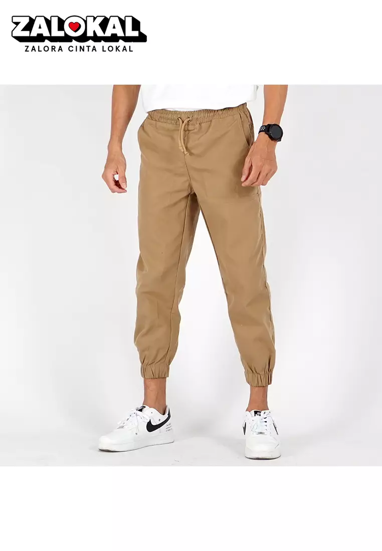 OKECHUKU Ichsan Celana Sirwal Jogger Pangsi 3/4 Slimfit Fashion Casual Pria