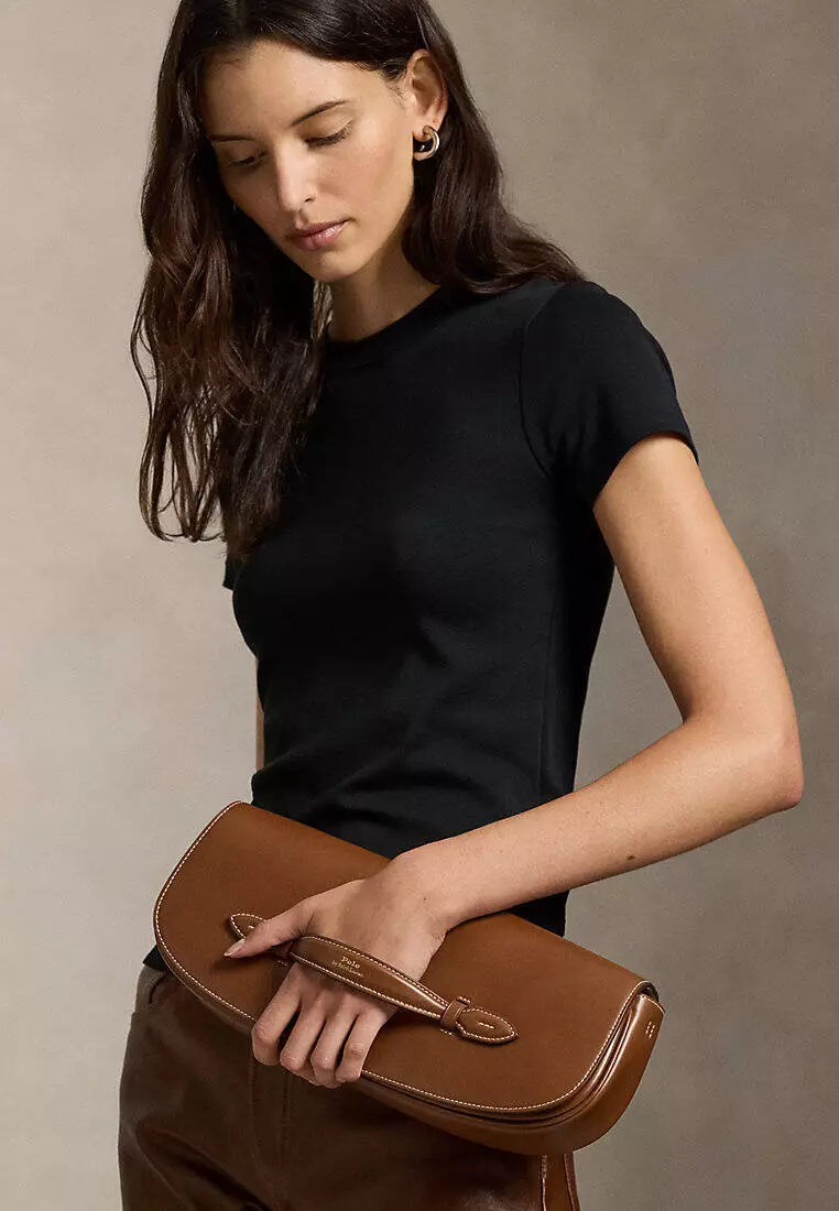Bellport Leather Long-Flap Clutch