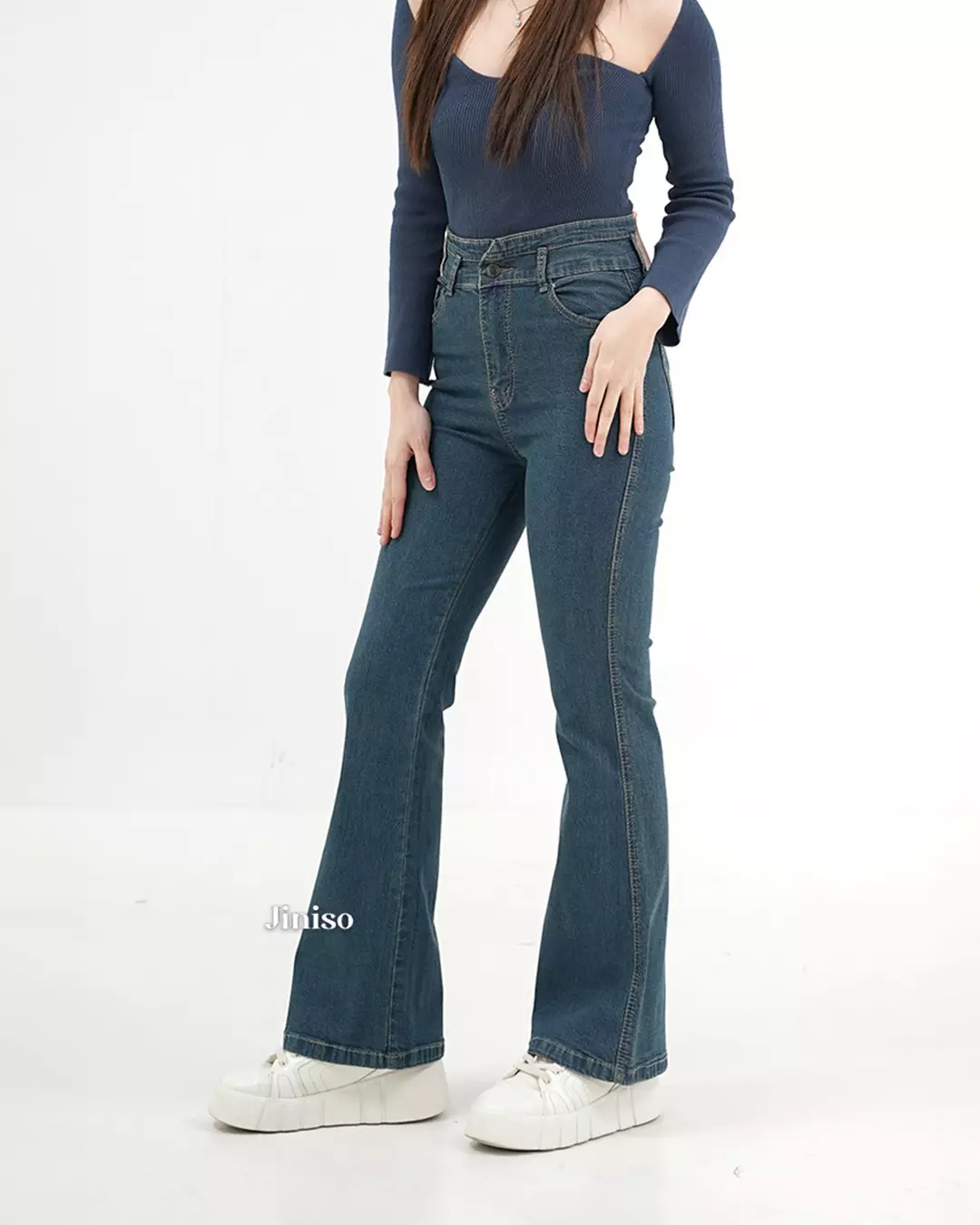 Ultra Highwaist Cutbray Stretch Jeans 618 HANGOUT