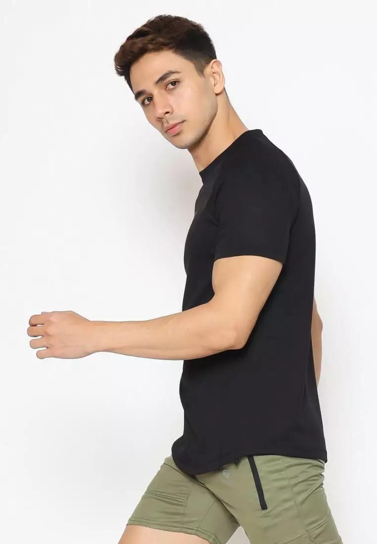 Fitwear - Kaos Olahraga PRIA DRYFIT XAVIER REGULAR FIT S/S - BLACK