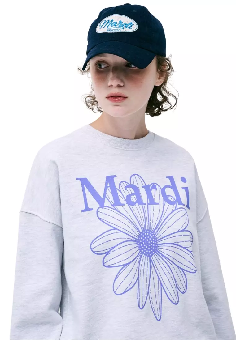 Sweatshirt Flowermardi - Heather Purple
