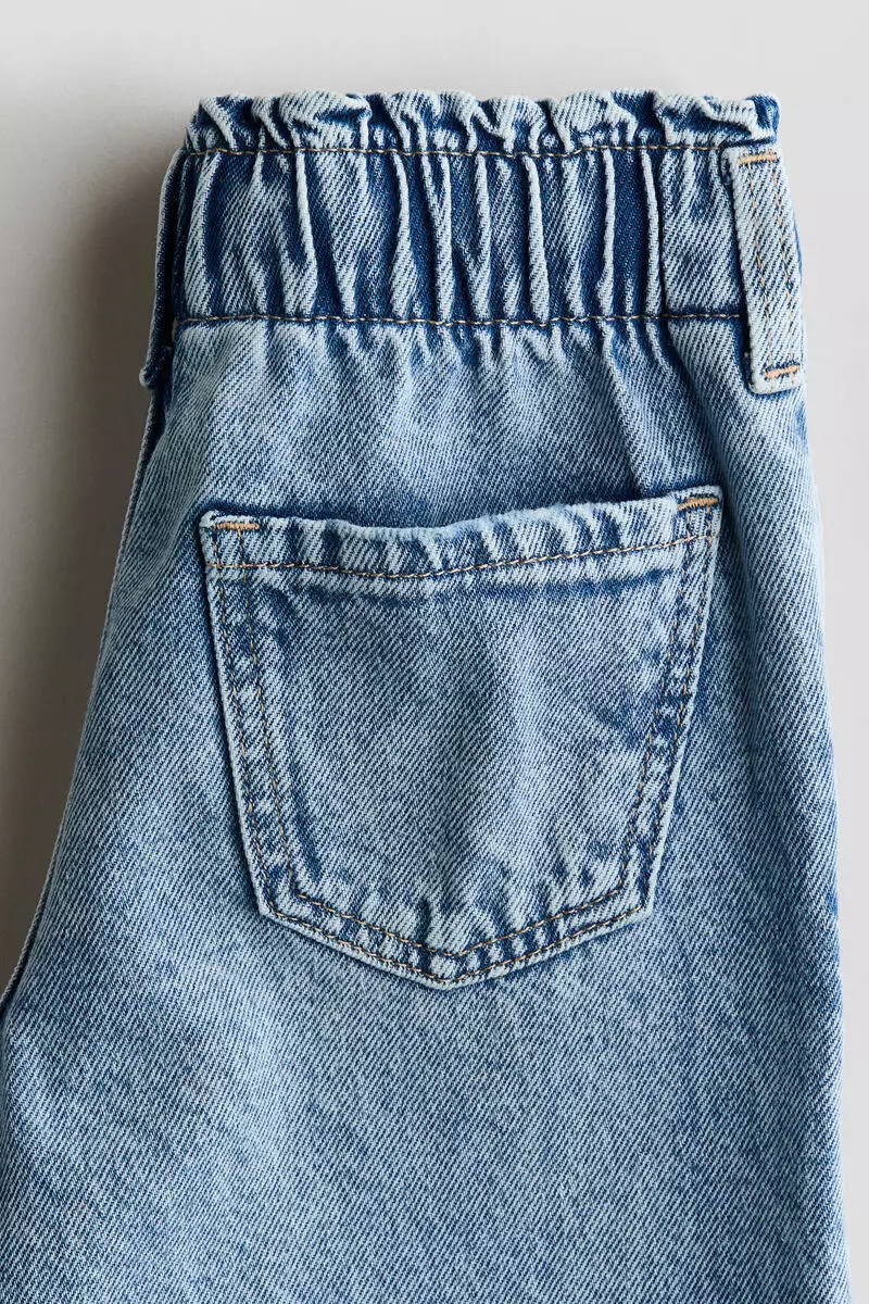 Wide Leg paper bag jeans