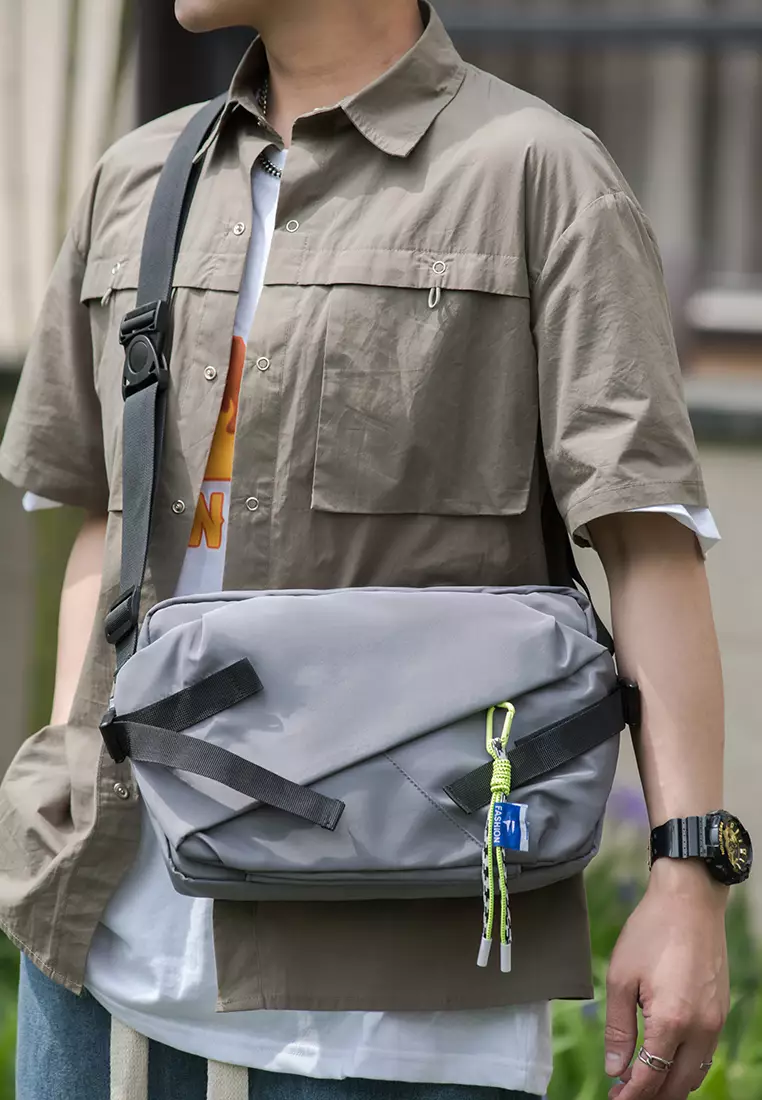 Buy Lara Men's Capacious Wear Resistant Zipper Sling Bag Messager Bag