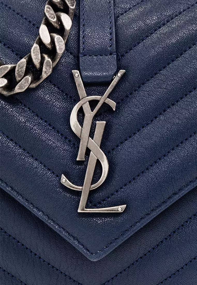 Ysl college hot sale bag blue
