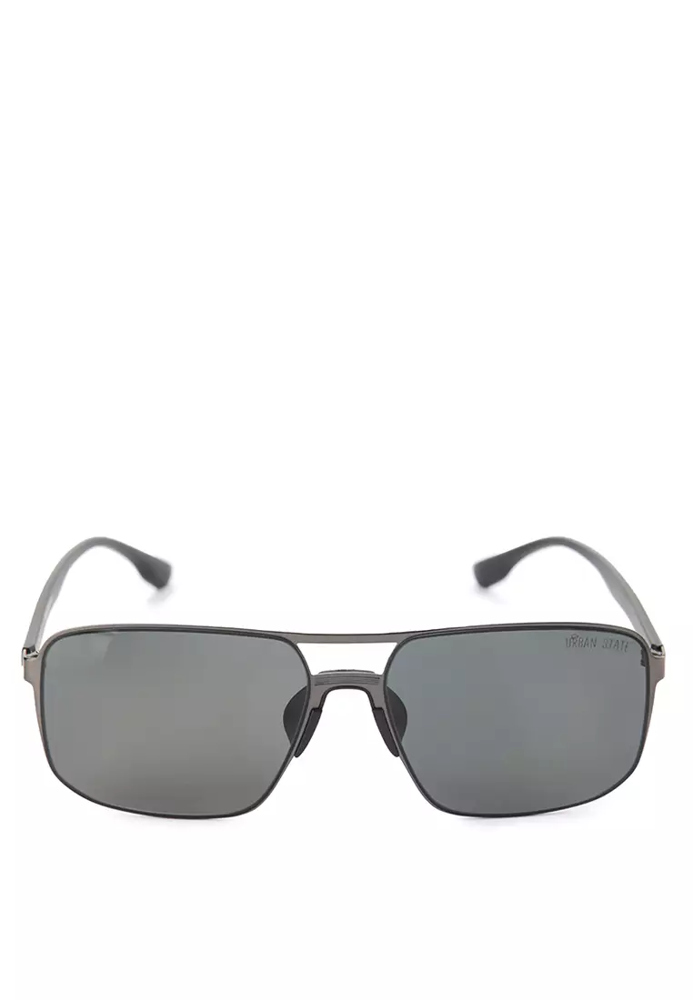 Polarized Stainless Frame ToughFrame Rectangular Sunglasses