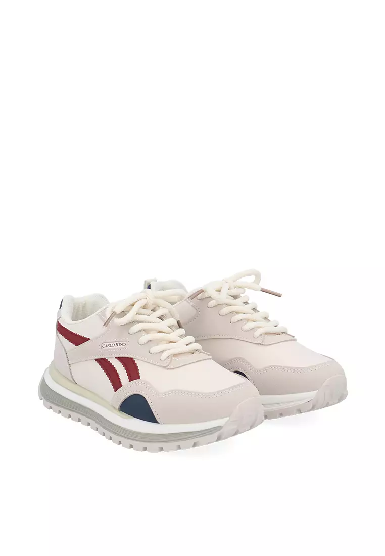 Medium Beige CR Lyra Crossline Platform Sneakers
