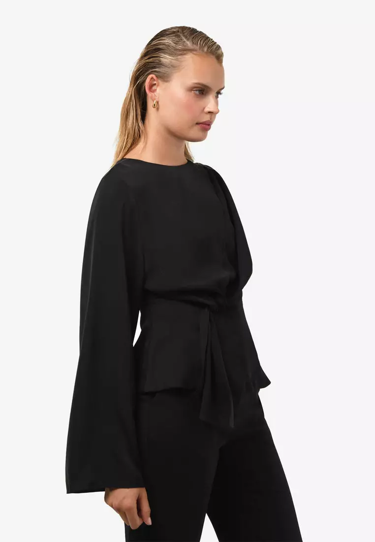 Melody Long Sleeve Draped Top