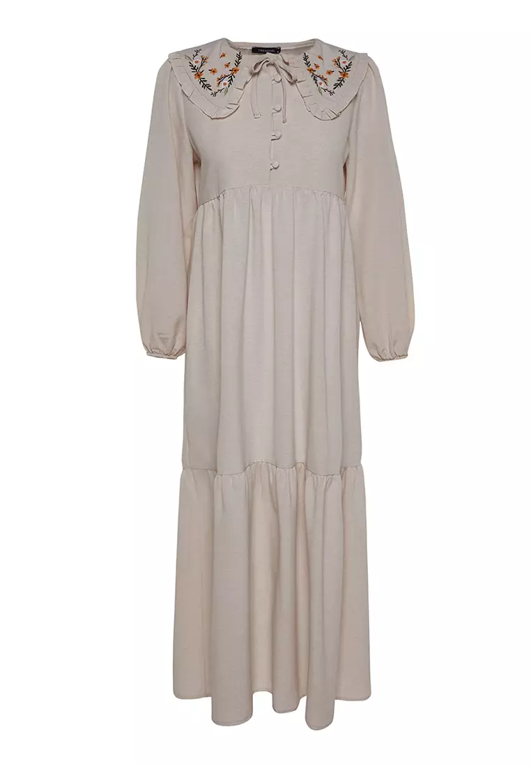 MODEST Tiered Midi Dress