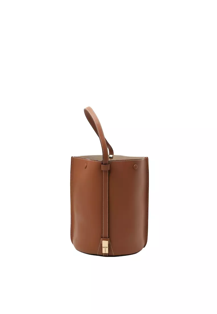 ORUKAMI Flat Hook Convertible Bucket Tote - Caramel