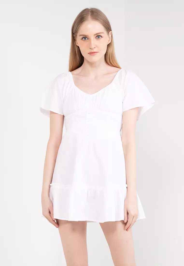 Jual Cotton On Hailey Babydoll Mini Dress Original 2024 ZALORA Indonesia