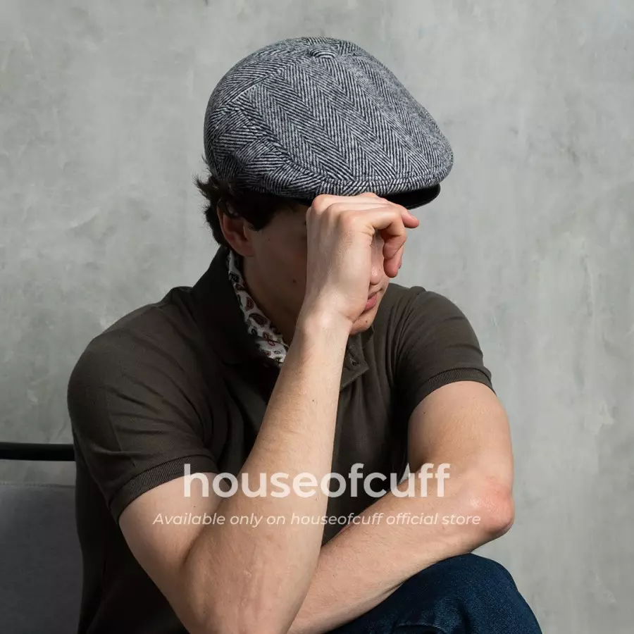 Houseofcuff topi painter baret hat flatcap pattern X003