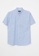 LC WAIKIKI blue Regular Fit Short Sleeve Men's Shirt 7933FAADD9F555GS_5
