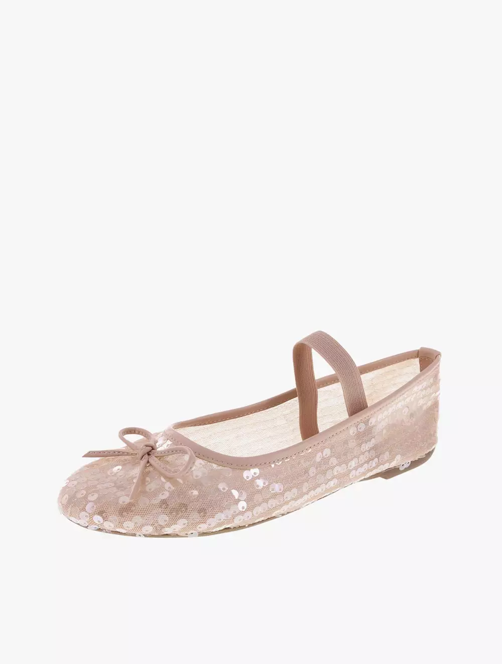 Payless Fioni Women Mesh Elle Sequin Flats - Nude_15