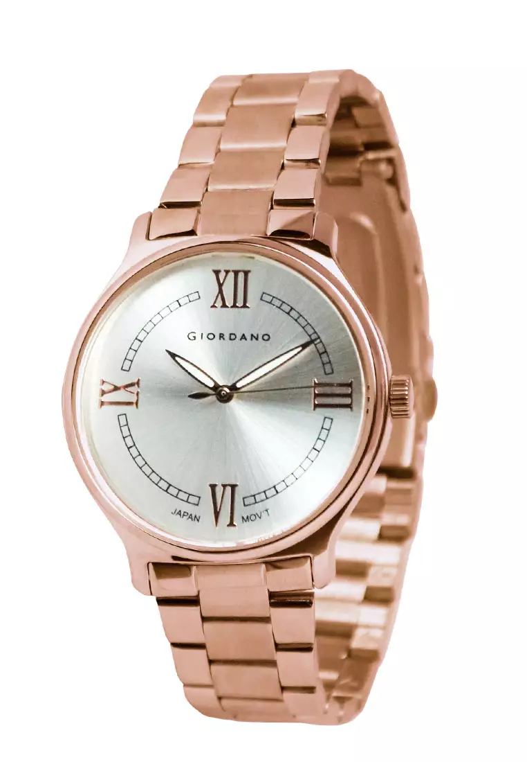 Buy Giordano Giordano Classic Rose Gold Stainless Steel Analog