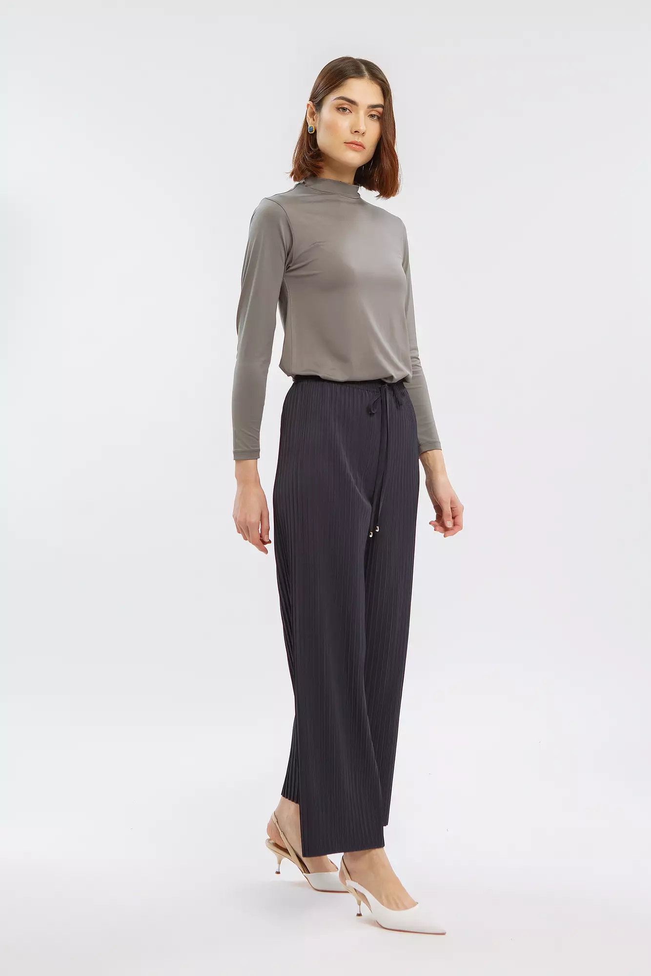 Minimal Janihe Pants Dark Navy WARNA DARK NAVY