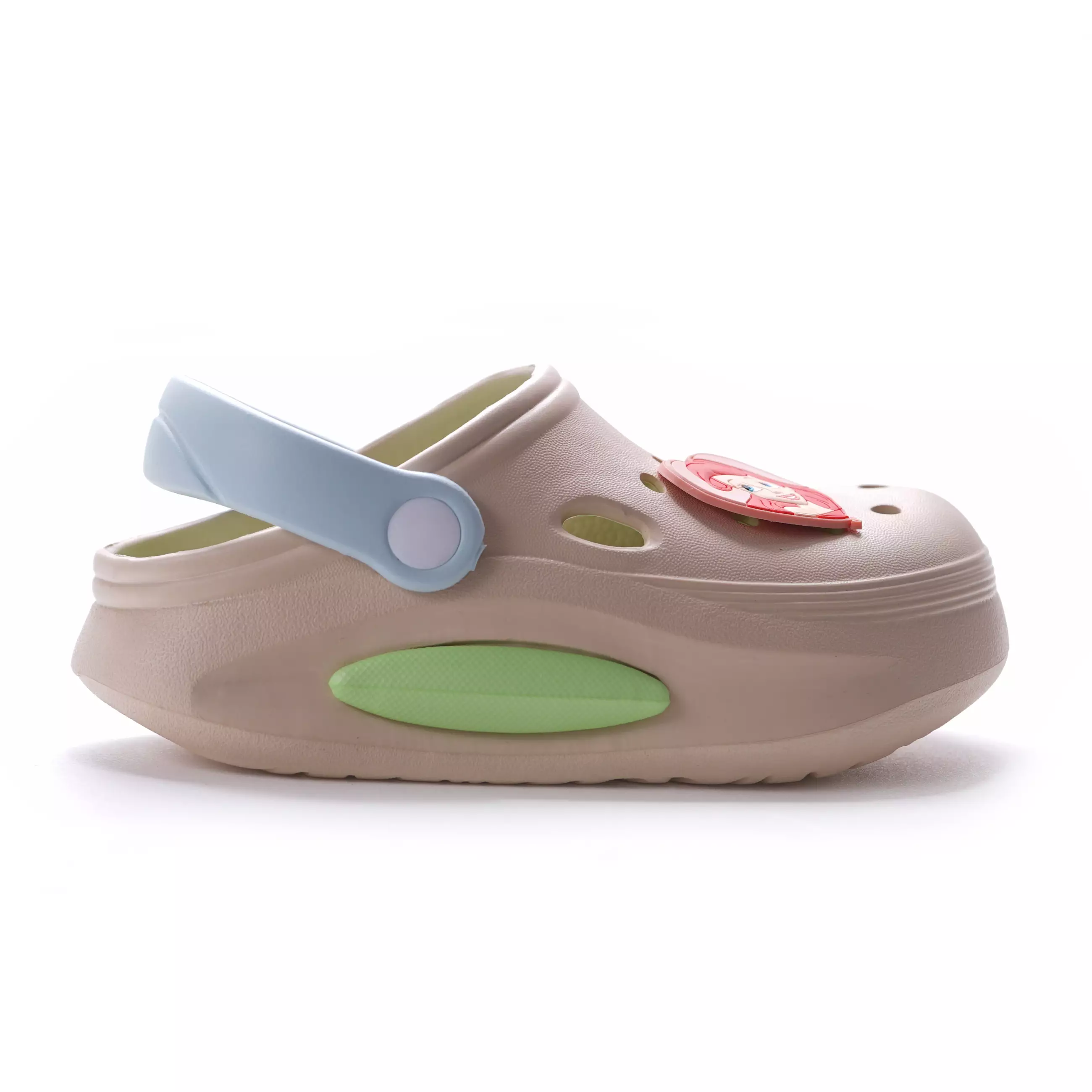 PRINCESS - SANDAL BAKPAO WANITA ANAK TANGGUNG CH430075WT - KREM/BIRU AQUA by zandilac