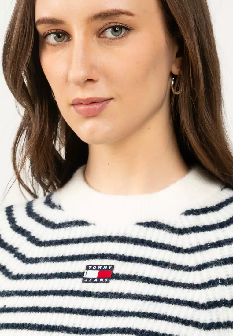 Badge Boxy Jumper With Wool - Tommy Jeans