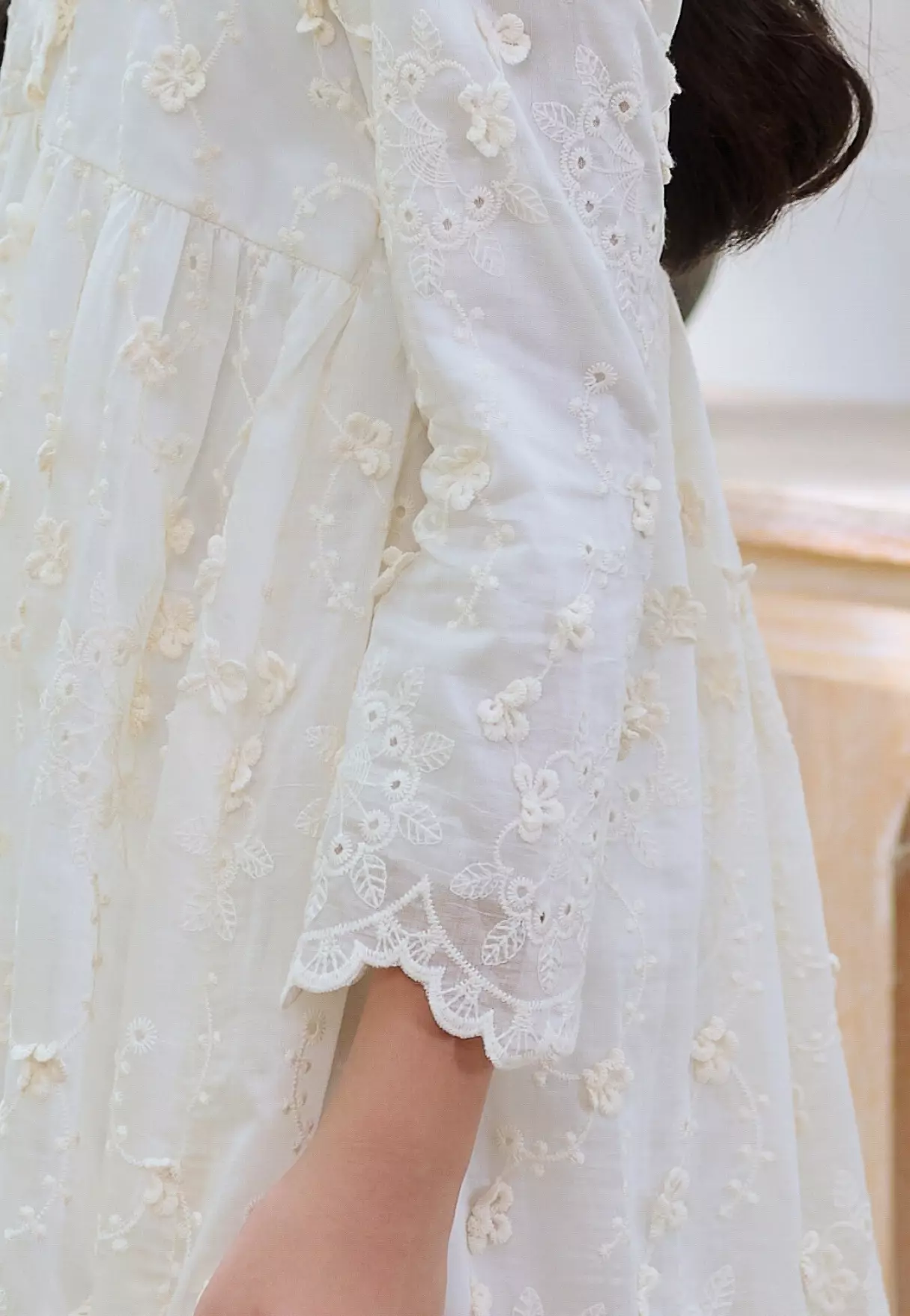 Kyra Dress - Ivory Kids