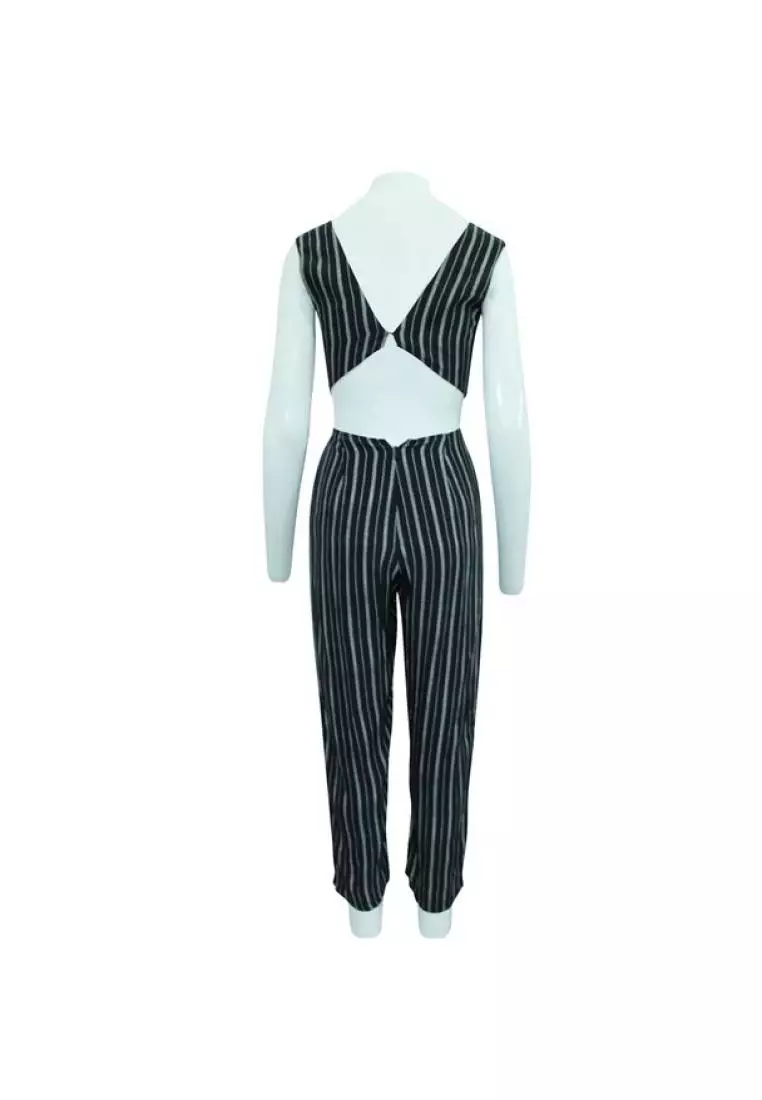 Reformation Pre Loved REFORMATION Striped Jumpsuit 2024 Buy