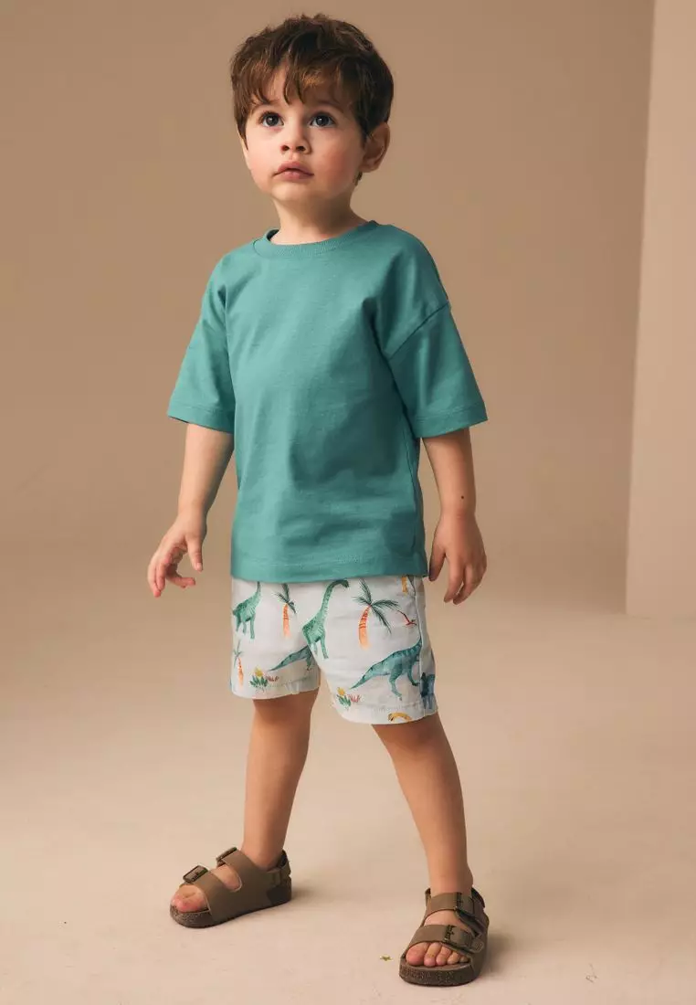 Linen Blend Pull On Shorts