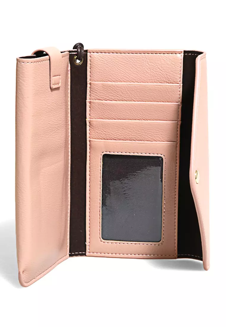Clutch Wallet Dompet Wanita Model Panjang Handphone Slot Material Leather ORIGINAL