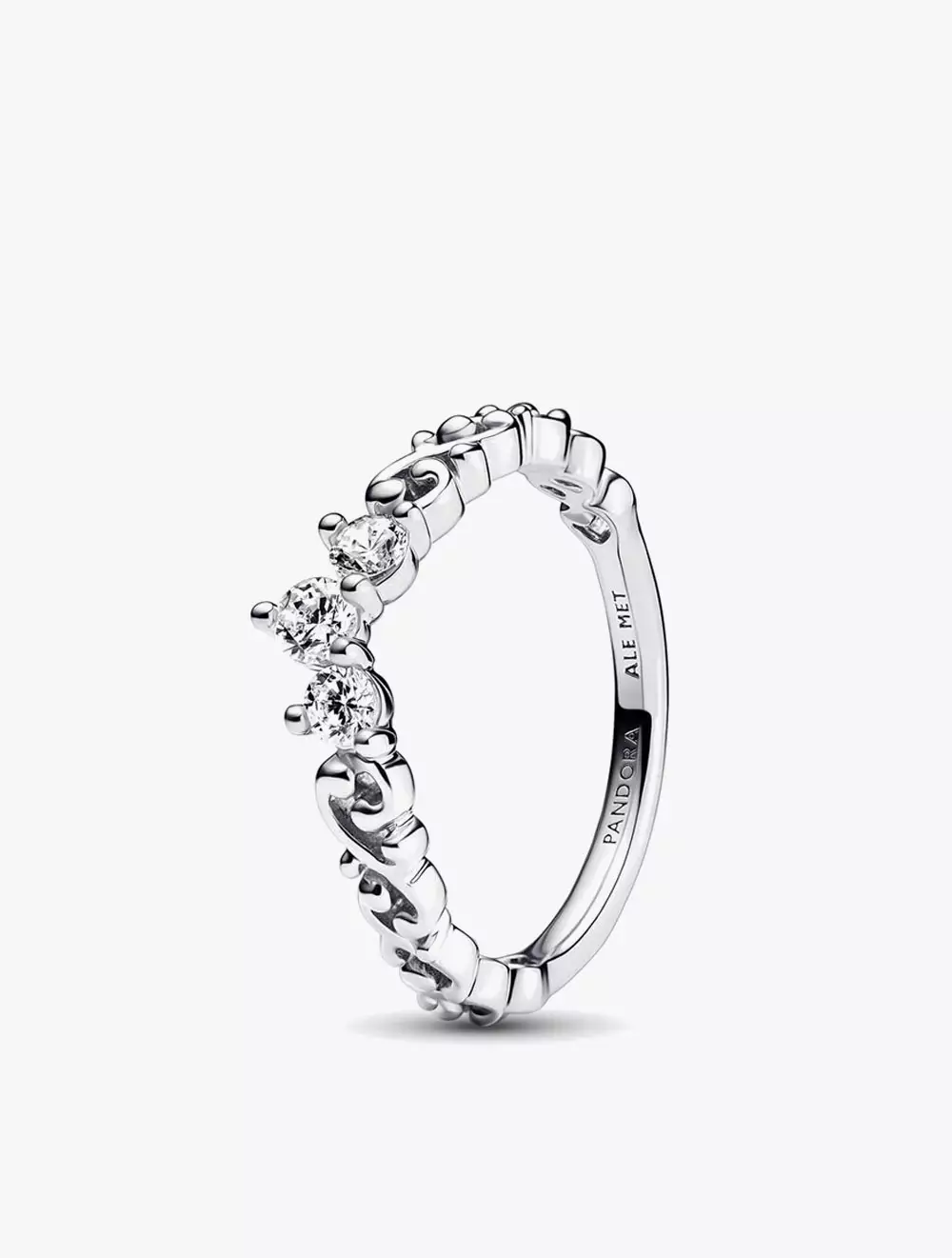 Jual PANDORA Regal tiara sterling silver ring with clear cubic