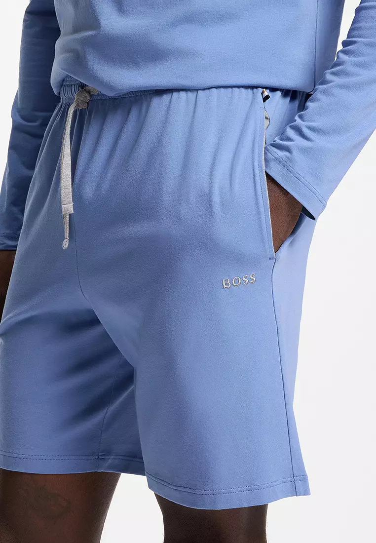 Logo Print Terry Lounge Shorts - BOSS Mainline