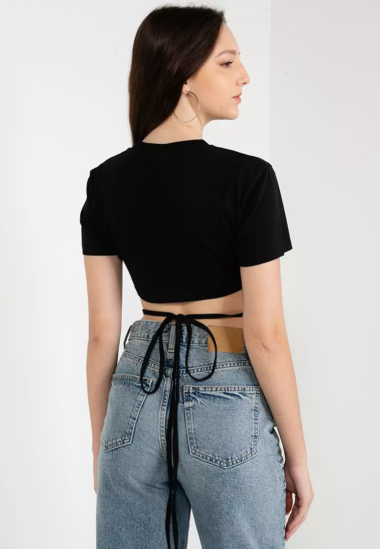 Tシャツ・カットソー [JACQUEMUS]Le Baci T-Shirt Jacquemus - Le T-shirt Baci cotton crop top Jacquemus