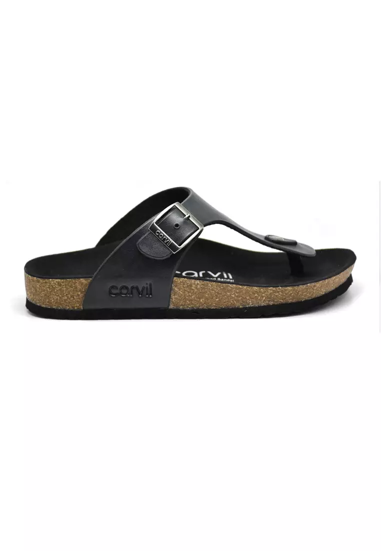 Carvil Sandal Pria Romeo-01 M Black/Black