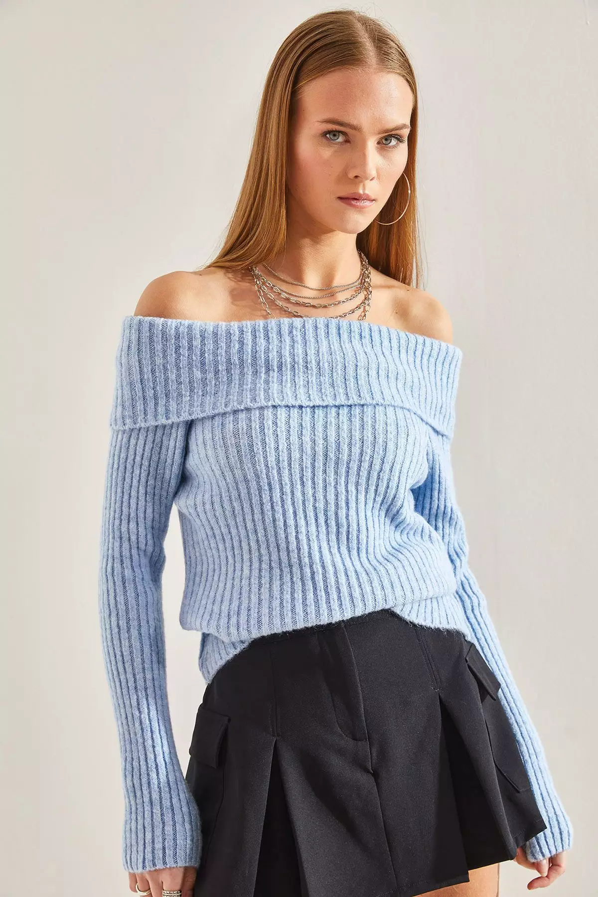 Women's Lace Collar Knitwear Blouse